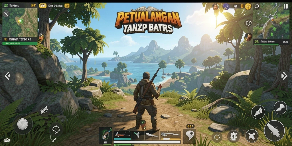 Screenshot gameplay Open World di 66D yang menawan.