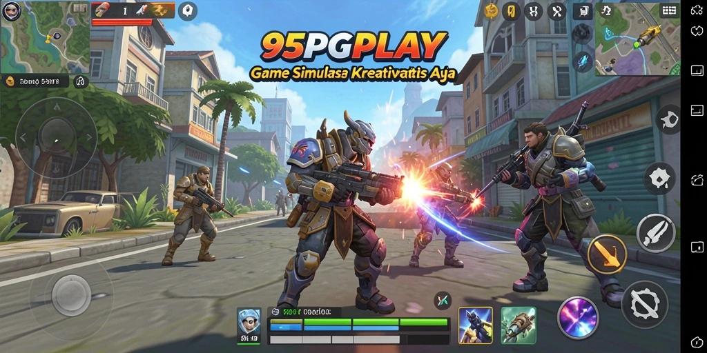 Tampilan gameplay <strong>95PGPLAY</strong> yang menakjubkan dan penuh warna.