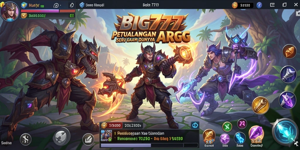 Tampilan screenshot BIG777 dengan aksi pertempuran ARPG yang mendebarkan.