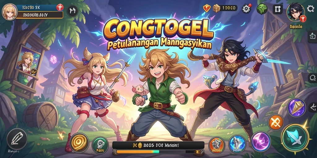 Gameplay seru <strong>CONGTOGEL</strong> dengan karakter anime menarik.
