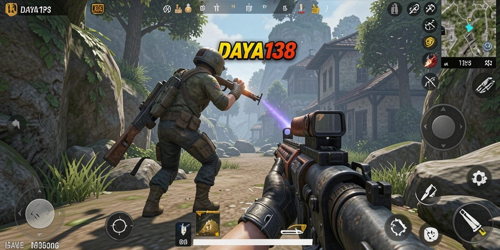 Tampilan gameplay seru dari <strong>DAYA138</strong> dengan aksi TPS mendebarkan.