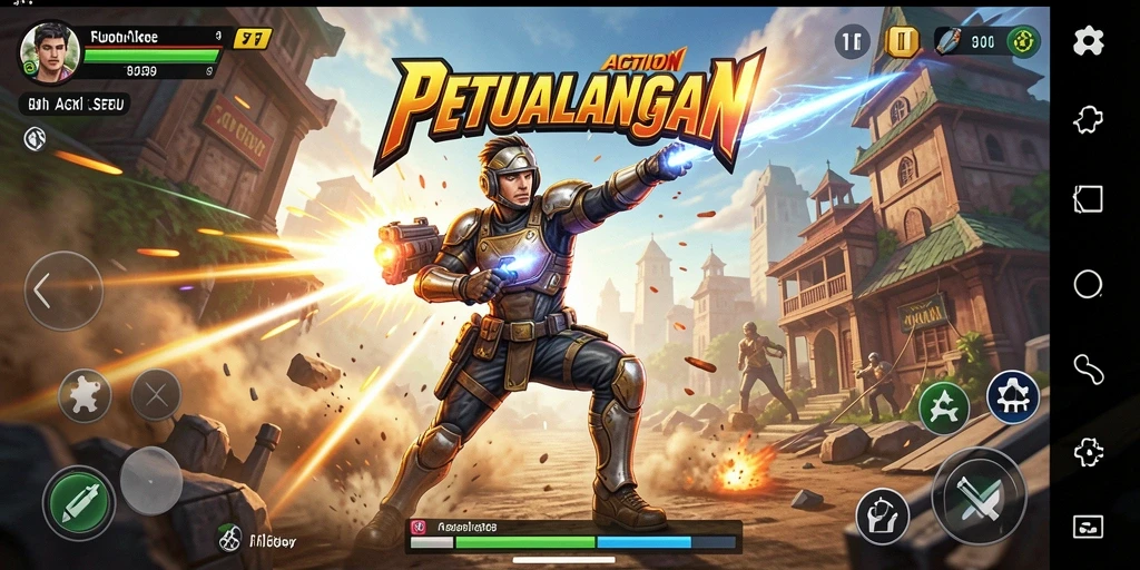 Gameplay mendebarkan dengan aksi seru di F7F7.