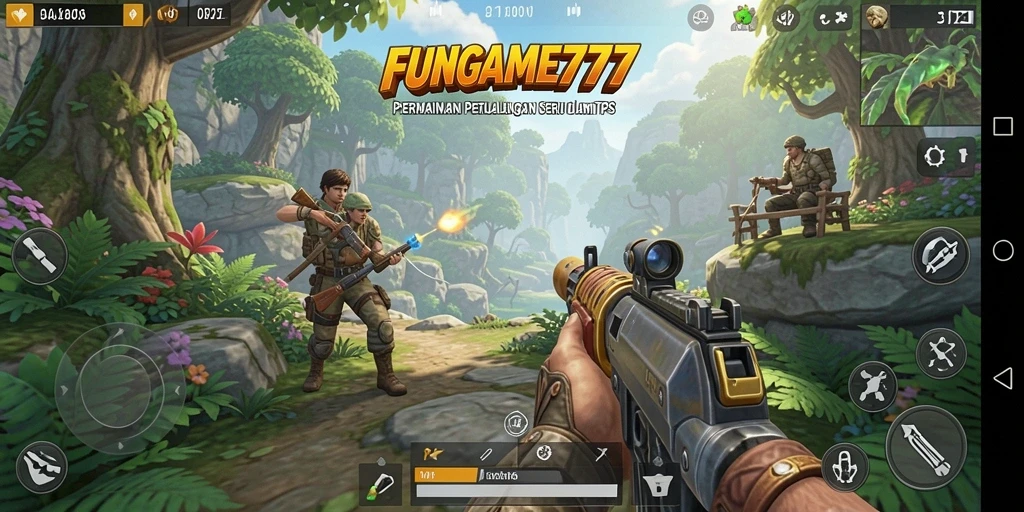 Tampilan menarik dari gameplay FUNGAME777 yang menantang.
