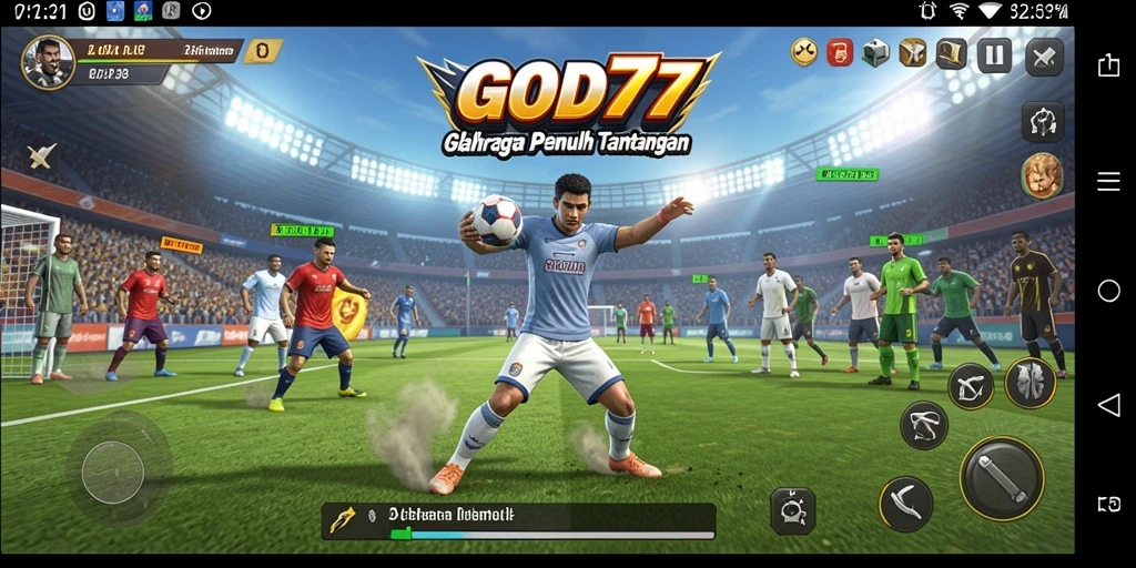 Tampilan gameplay seru dan kompetitif dari GOD77.