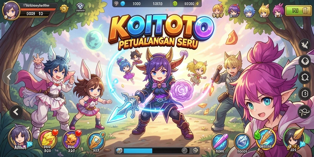 Tampilan gameplay KOITOTO yang menarik dan penuh aksi.