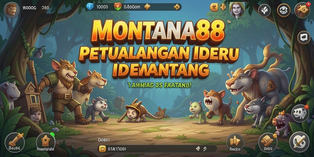 Tampilan gameplay MONTANA88 menunjukkan karakter yang aktif bekerja.