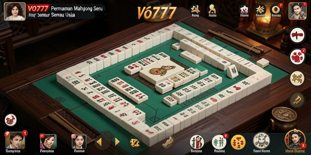 Tampilan menarik gameplay Mahjong VO777 yang seru.