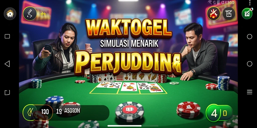 Tampilan utama gameplay WAKTOGEL dengan pengalaman simulasi perjudian.
